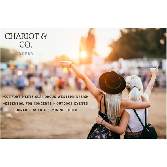 ✨ Chariot & Co Cowgirl Boots Women Blue 1 Susan Western Ankle Pointed Toe Boots - Picture 7 of 7